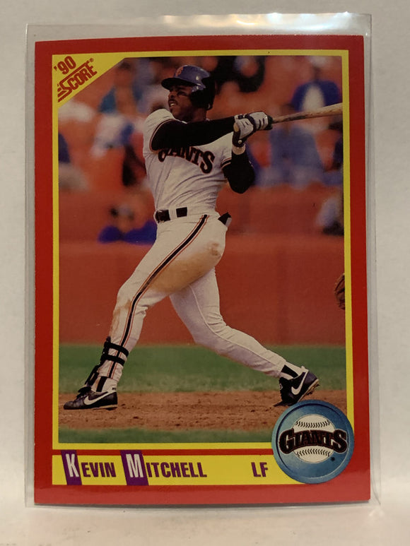 #343 Kevin Mitchell San Francisco Giants 1990 Score Baseball Card