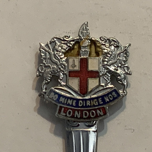 London Motto Coat of Arms Collectable Souvenir Spoon BT