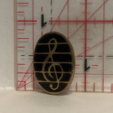 Treble Clef Music Note Lapel Hat Pin