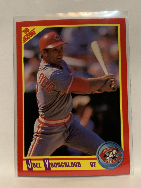 #344 Joel Youngblood Cincinnati Reds 1990 Score Baseball Card