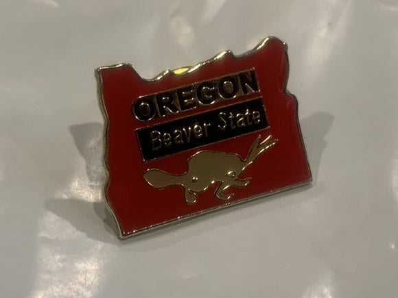 Oregon Beaver State Lapel Hat Pin