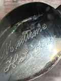 Medicine Hat Alta Alberta Green Jewell Owl  Souvenir Spoon