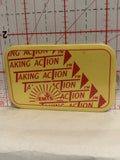 EMYS Taking Action Button Pinback