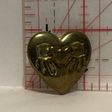 Hand Prints on a Heart Lapel Hat Pin