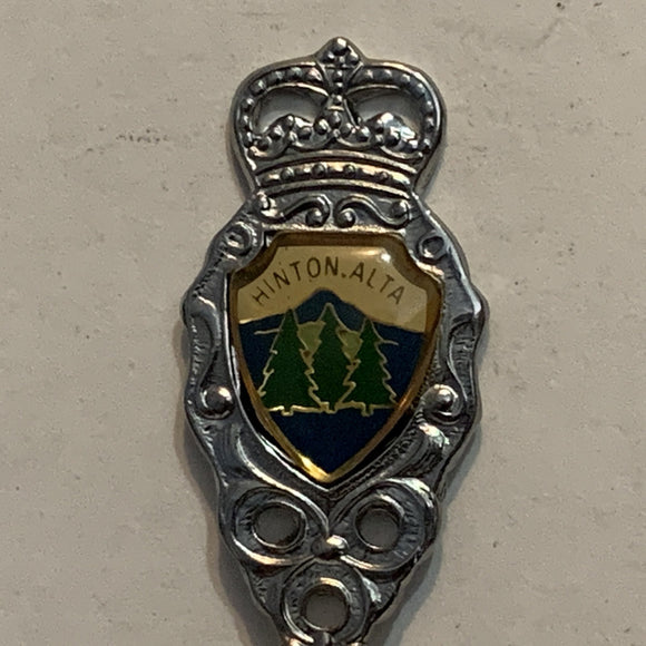 Hinton Alberta Trees Collectable Souvenir Spoon BT