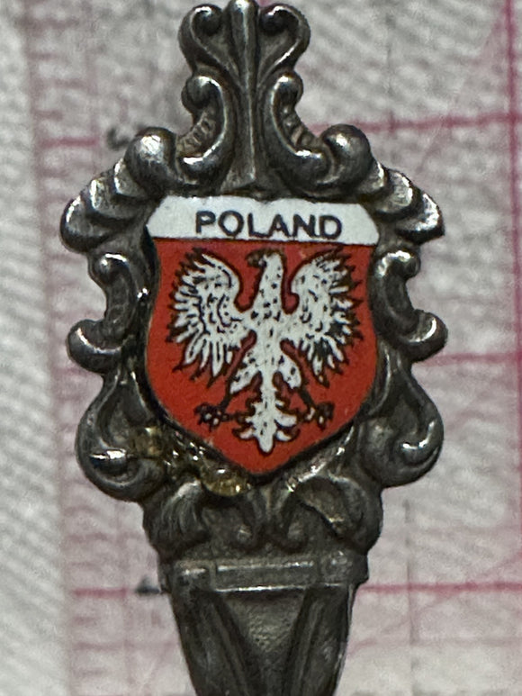 Poand Crest Emblem  Souvenir Spoon
