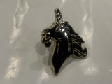 Black Unicorn Lapel Hat Pin