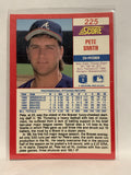 #225 Pete Smith Atlanta Braves 1990 Score Baseball Card