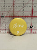 Glow Flower Logo Button Pinback