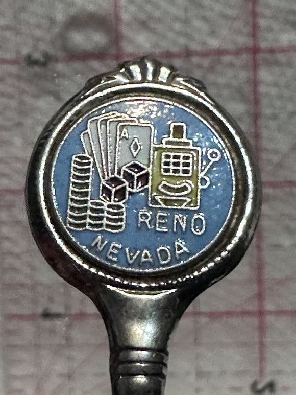 Reno Nevada Casino Games  Souvenir Spoon