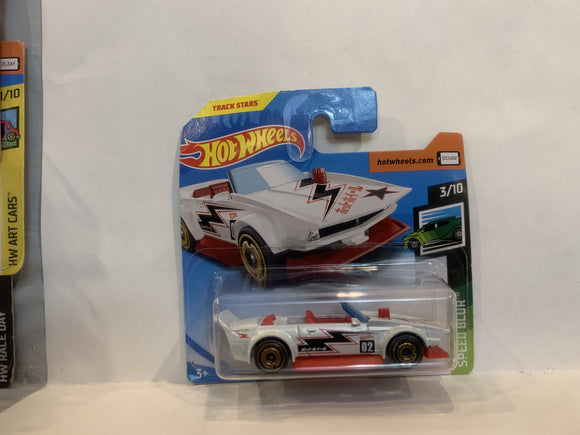 White Truck Manga Speed Blur 2018 Hot Wheels Short Card New Diecast Cars AB