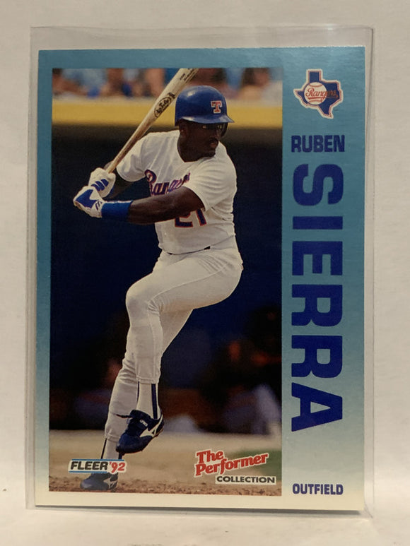 #18 of 24 Ruben Sierra Texas Rangers 1992 Fleer Baseball Card