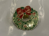 Christmas Wreath Lapel Hat Pin