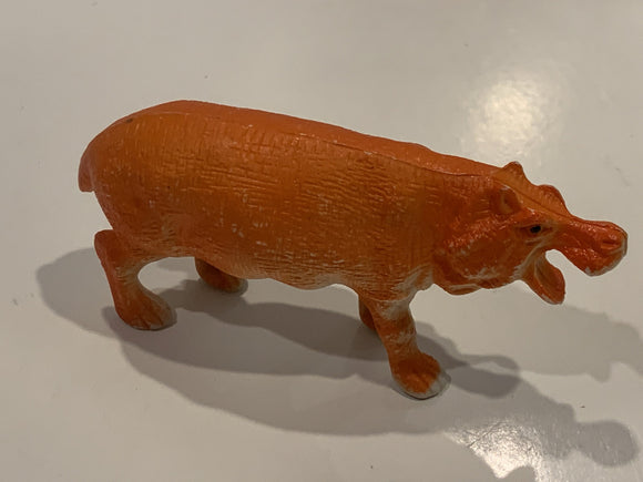 Orange Hippotamus Toy Animal