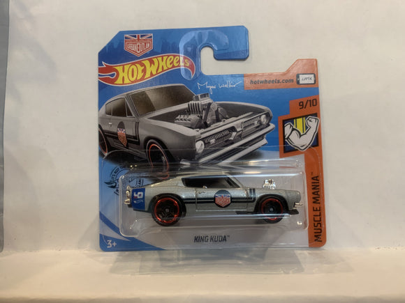 Grey King Kuda Muscle Mania 2018 Hot Wheels Short Card New Diecast Cars AB
