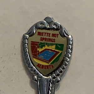 Miette Hot Springs Alberta Collectable Souvenir Spoon BT