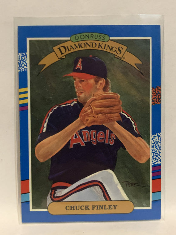 #26 Chuck Finley Diamond Kings Los Angeles Angels 1990 Donruss Baseball Card