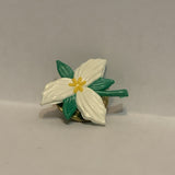 Ontario Trillium Flower Lapel Hat Pin