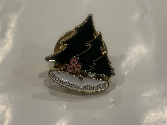 Bowden Alberta Spruce Trees Logo Lapel Hat Pin