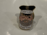Capt Lite Mascot Think Thin Lapel Hat Pin