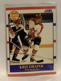 #404 Kris Draper Prospect Winnipeg Jets 1990 Score Hockey Card