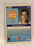 #404 Kris Draper Prospect Winnipeg Jets 1990 Score Hockey Card