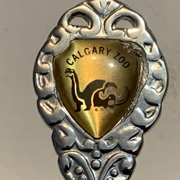 Calgary Zoo Musk Ox Dinosaur Collectable Souvenir Spoon BT
