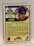 #176 Teppo Numminen Winnipeg Jets 1990 Score Hockey Card