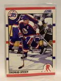 #14 Thomas Steen Winnipeg Jets 1990 Score Hockey Card