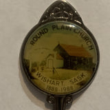 Round Plain Church Wishart Sask. 1888 1988 Collectable Souvenir Spoon EA