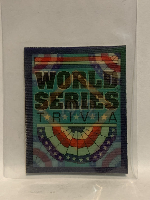 #45 Smokey Fires World Series Trivia 1991 Score Baseball Card