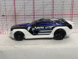 Black White Police HW Pursuit 2012 J03 Hot Wheels Diecast Car