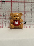 Teddy Bear Heart Shirt Button Pinback