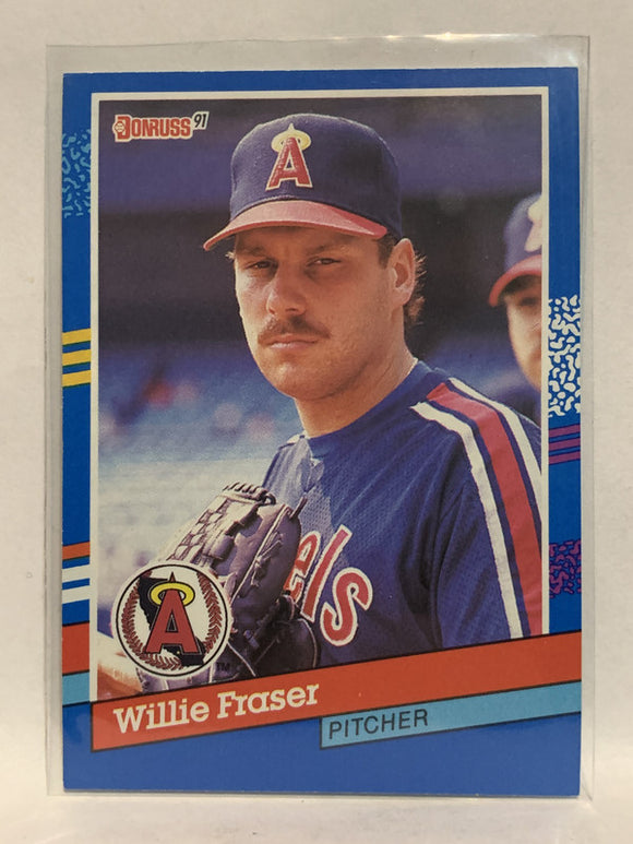 #379 Willie Fraser Los Angeles Angels 1991 Donruss Baseball Card
