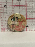 Apple Girl Anime Cartoon Character Button Pinback