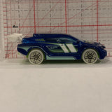 Blue X1849 Stock Racer ©2012 Hot Wheels Diecast Car BO