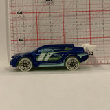 Blue X1849 Stock Racer ©2012 Hot Wheels Diecast Car BO