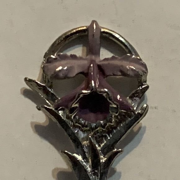 Aloha Hawaii Orchid Flower Collectable Souvenir Spoon BU