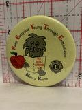 Keep Everyone Young Through Enthusiasm Lions International Nancy Keyte Button Pinback