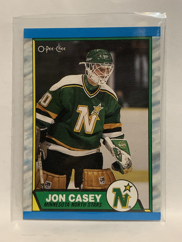 #48 Jon Casey Minnesota North Stars 1989-90 O-Pee-Chee Hockey Card