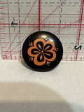 Flower Design Button Pinback