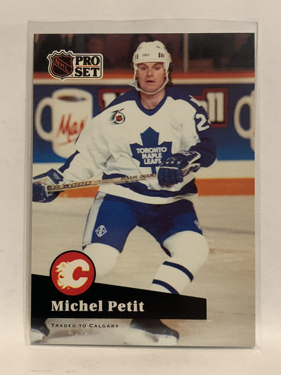 #492 Michel Petit Toronto Maple Leafs 1991-92 Pro Set Hockey Card