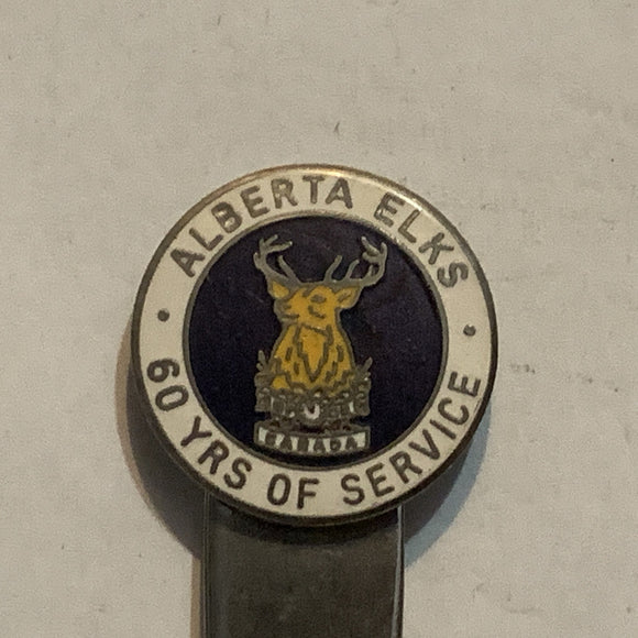 Alberta Elks 60yrs of Service Canada Collectable Souvenir Spoon BU