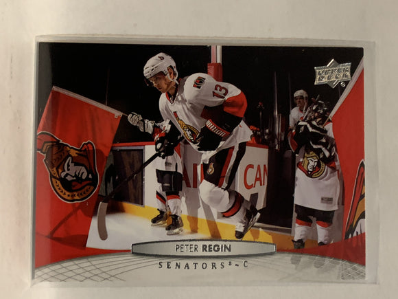 #72 Peter Regin Ottawa Senators 2011-12 Upper Deck Series One Hockey Card