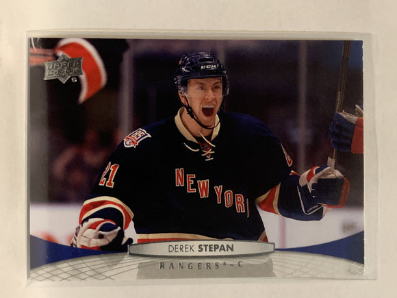 #75 Derek Stepan New York Rangers 2011-12 Upper Deck Series One Hockey Card
