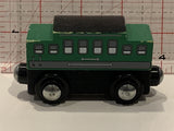 Green Wooden Train Car Toy Car Vehicle