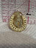 Calgary Stampede Horseshoe Cowboy  Lapel Pin