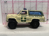 Yellow Park Police 4X4 Chevy Blazer 1983 Matchbox Diecast Car