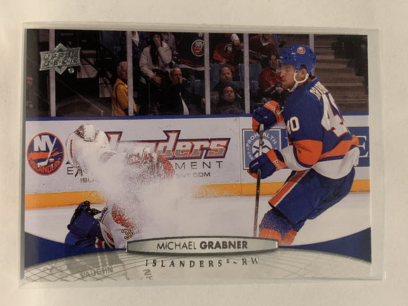 #81 Michael Grabner New York Islanders 2011-12 Upper Deck Series One Hockey Card