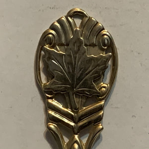 Ottawa Canada Maple Leaf Ontario Collectable Souvenir Spoon BU